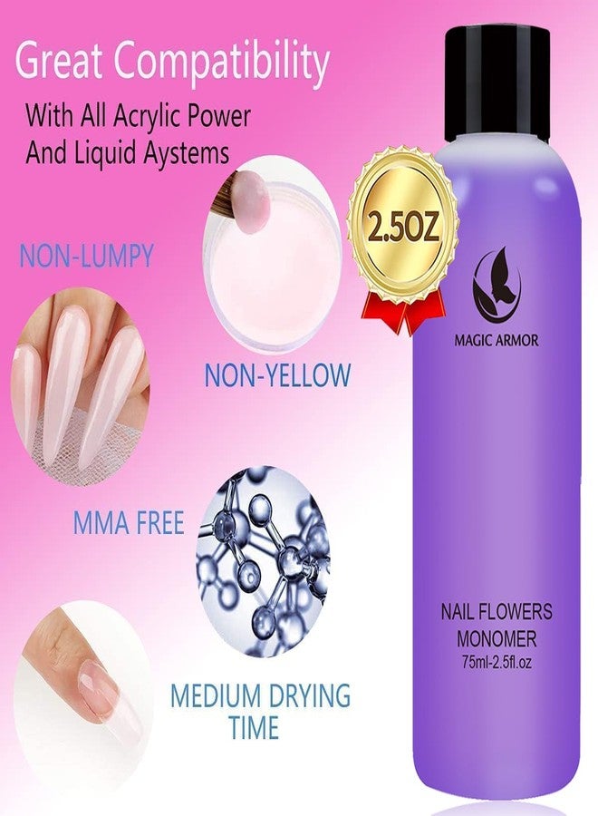 MAGIC ARMOR Acrylic Liquid Monomer - 150ml Professional Acrylic Monomer for Nail System Kit, Quick-Dry for Nail Extensions - Image 2